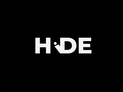 "HIDE" Logo type design adobe illustrator branding design graphicdesign graphics illustration illustration art logo logodesign minimal typo typogaphy