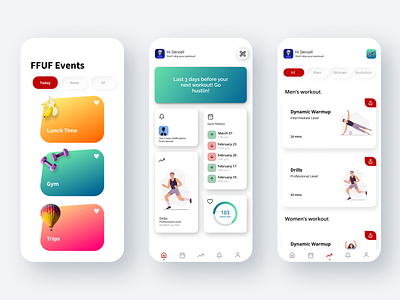 Fitness App design figma mobile ui ui ux