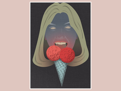 ice cream. crazy design flat ice cream ice cream cone illustration illustrator minimal tasty vector
