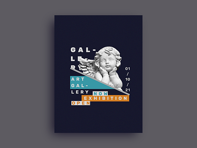 Art Gallery Poster design minimal photoshop poster poster design typography