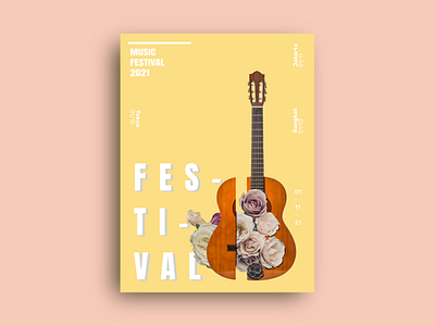 Music Festival Poster design photoshop poster poster design typography
