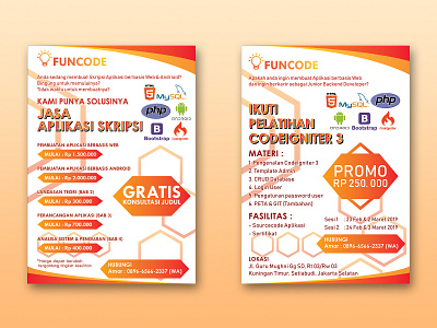 Flyer Funcode design design graphic flyer design