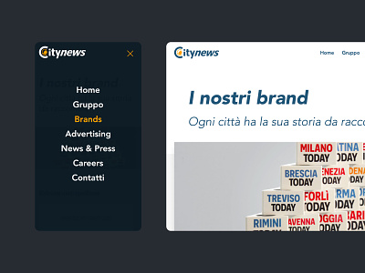 Citynews Website clean flat typography web webdesign website