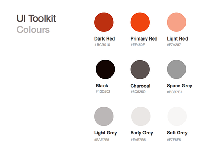 Colors Palette colors colours design system elements palette style guide toolkit ui web