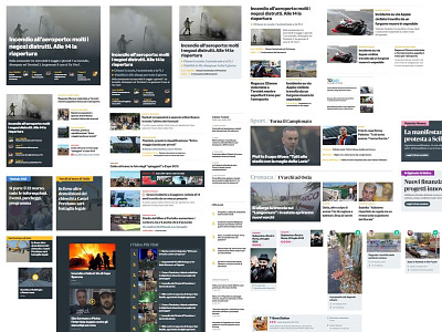 News Blocks Element Collage collage element collage news responsive web design webdesign website