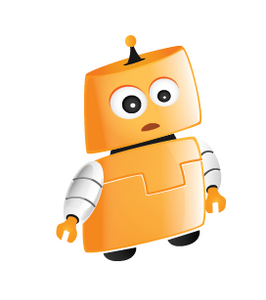 RoboDomain sad robot icon logo robot