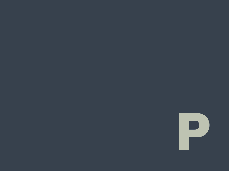 P-drill animation font gif p