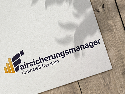 Logo für den Fairsicherungsmanager in Karlsruhe branding design graphic design heidelberg logo mannheim printdesign ui