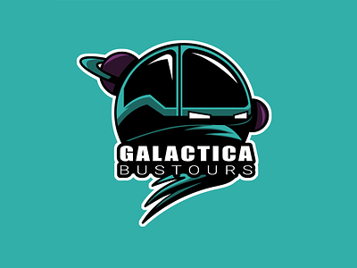 Logo Design für das Video Spiel "Galactica Bustours" branding design graphic design heidelberg illustration illustrator logo mannheim ui