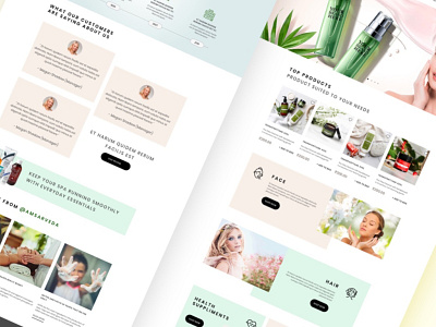 Spa Products animation branding design dribbble. web goa ui ux website