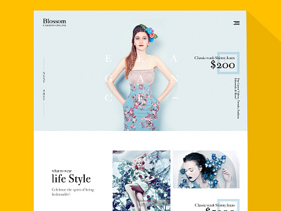 Fashion Website fashion landing page