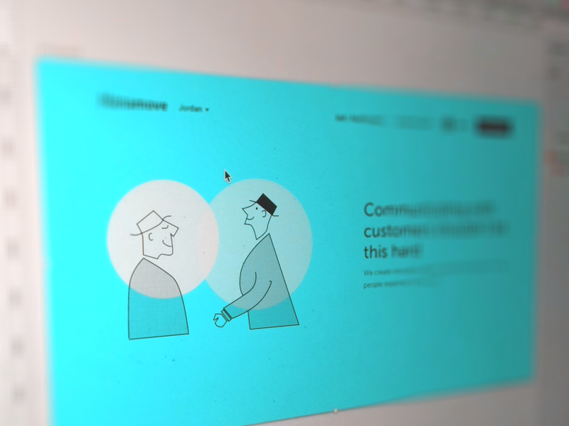 Vintage Community Concept Design mac website community landing page