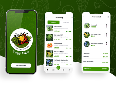 Veggi Mart (Vegetables App) app app design design food app graphic design grocery app illu illustration ios iphone app mobile mobile app mobile apps mobile apps design mobile ui product design ui uiux ux vegetable app