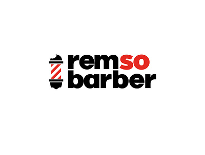 Logotype RemsoBarber branding design logo logotype vector