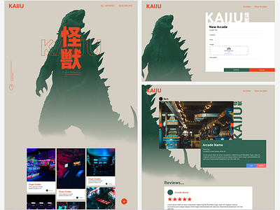 KAIJU Arcade Web Design