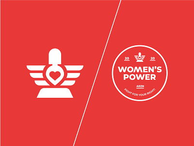 WOMEN'S POWER LOGO ai brand branding design illustration logo packaging design ui ux vector