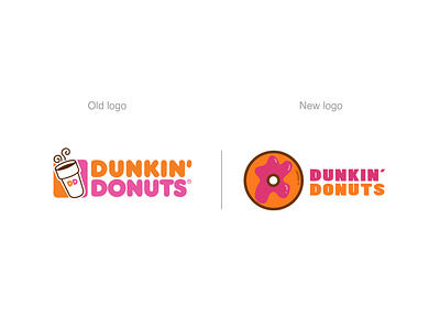 Dunkin' Donuts logo redesign branding dunkin donuts logo logo design logoredesign rebranding typography