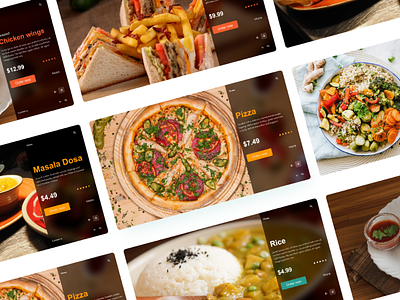 Food webdesign food dribble concept
