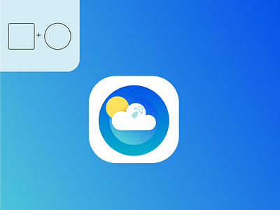 Weather icon logo design