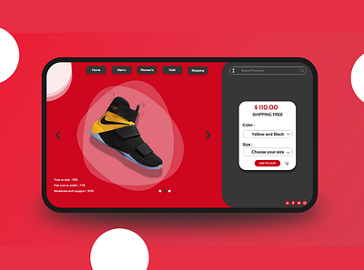 Shoe Web UI UX ui ux web ui ux