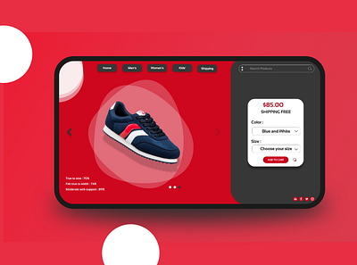 Shoe Web ui ux ui ux web ui ux webdesign