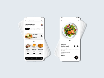 E-commerce Food Apps UI. app best food apps ui design branding design food food apps ui minimal ui ux