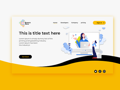 Bronco Devs web landing page UI attractive web ui design awesome web design awsome design branding farhanurrahman ui ux farhanurrahman1 ui ux web