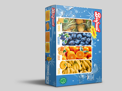 Bisfruit - Fruit Cookies brand design branding cookies fruits ice mockup template template design