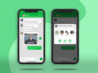 DailyUI Challenge #10 - WhatsApp Share button concept share ui whatsapp