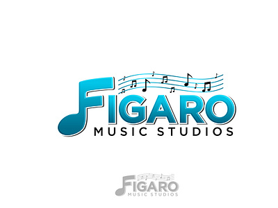 Figaro Music Studios Logo Design design icon illustration illustrator logo vector