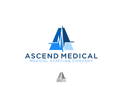 Ascend Medical Logo Design branding design illustration logo minimal vector