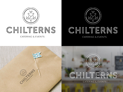 Chilterns Logo Mockup branding logo design