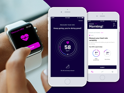 Pivot Apple Watch & iOS App Concept concept design ios app smart watch wellness