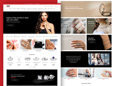E-commerce: Zen Diamond Online Store concept design ecommerce fashion jewelry layout product shop ui ux