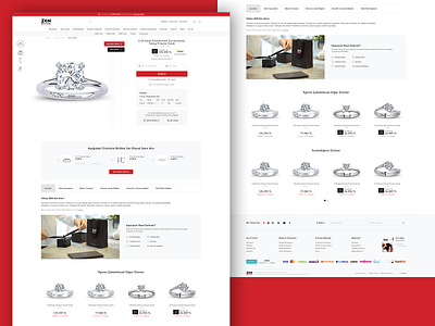 E-commerce: Zen Diamond Online Store Product Detail concept detail ecommerce fashion jewelry layout product ui ux web