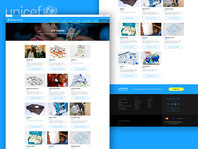 Unicef - Hayat Veren Hediyeler - Product List children concept design ecommerce gift gift box globe help layout life product store ui unicef ux web web design