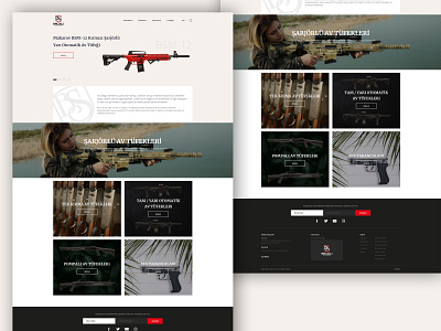 Balıklı Arms - Corporate Web Design arms branding concept corporate design flat footer graphic design header home layout product ui ux web web design