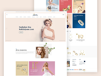 Jival Diamond - E-commerce Design concept ecommerce fashion flat header jewelry layout product shop store ui web
