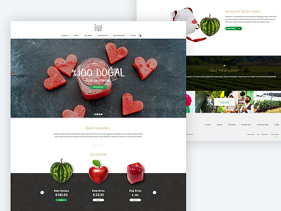 Shaped Fruits - Ecommerce Design