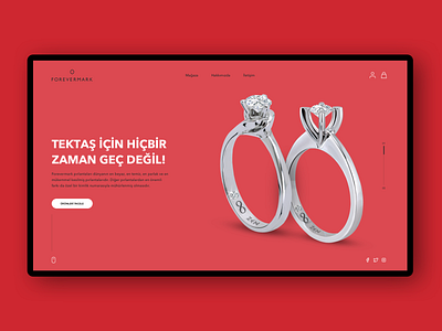 Forevermark Diamond - E-commerce UI Design concept content creative design e commerce ecommerce fashion home interface jewelry layout product shop sketch store ui user interface ux web web design