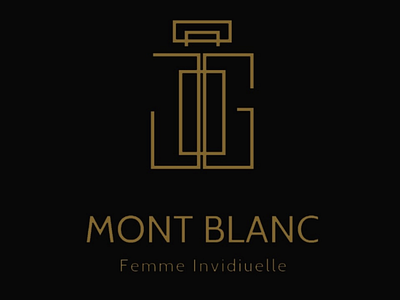 Remaking a logo for Mont Blanc Perfume Products perfume logo design graphics