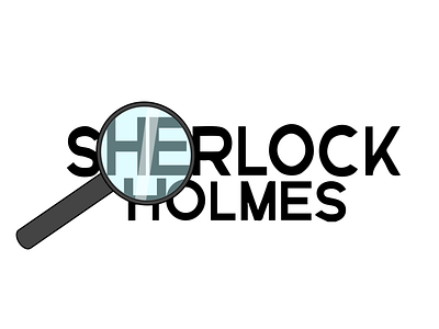 Concept logo Sherlock Holmes