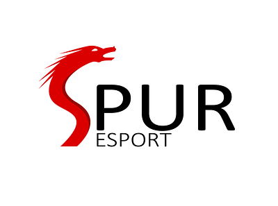 Logo concept for PUR Esport flat illustration logo vector web