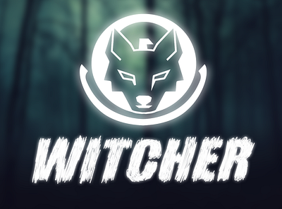 Logo for Team Witcher design logo minimalist typography