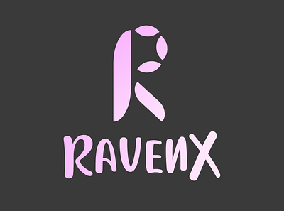 Logo for RavenX branding logo typography