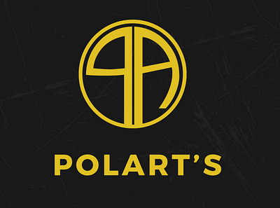 Logo for Polart's app icon logo minimalist typography ui