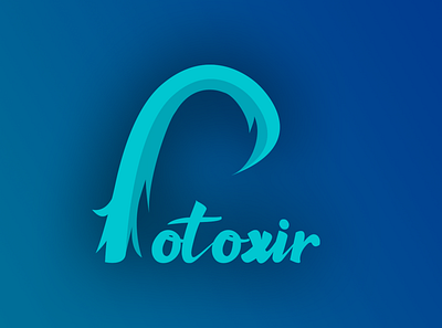 Logo for Potoxir app design logo minimal ux