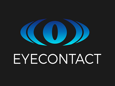 EyeContact concept art branding flat icon illustration logo type ui vector