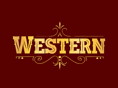 western concept design icon logo ui vector web