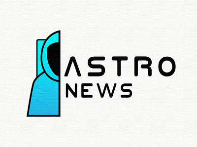 Astro news branding flat logo minimal ui vector